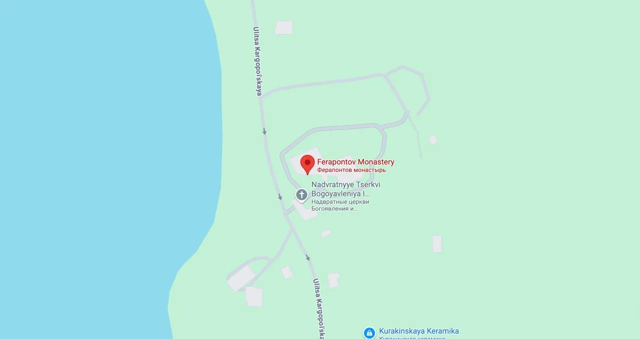 ferapontov-monastery map