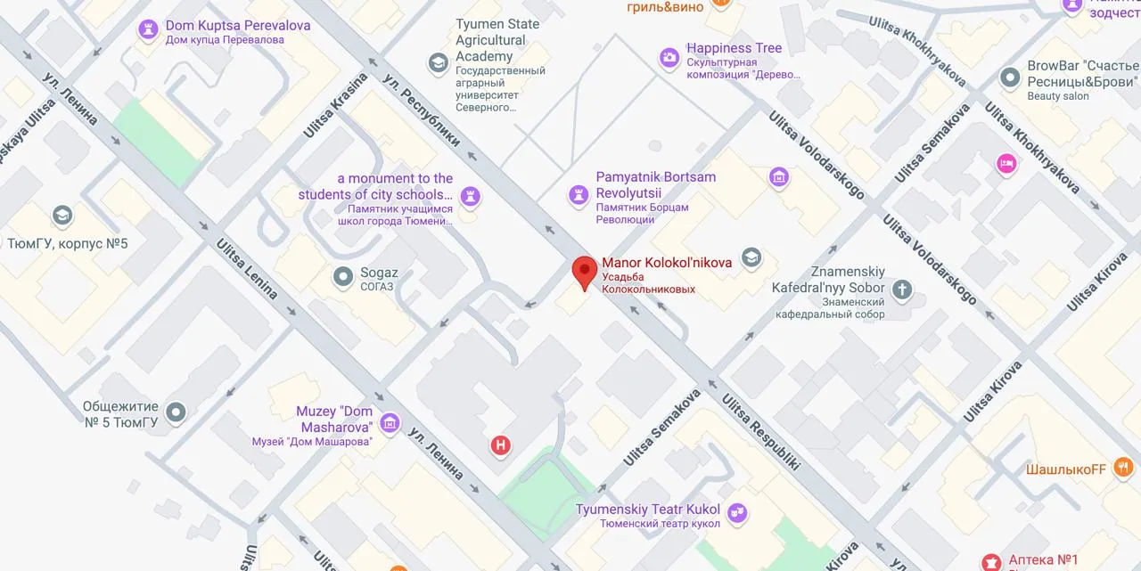 kolokolnikov-estate-museum map