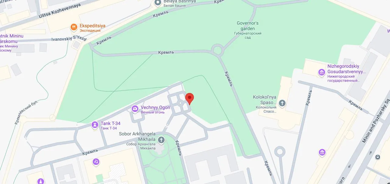 nizhny-novgorod-kremlin map