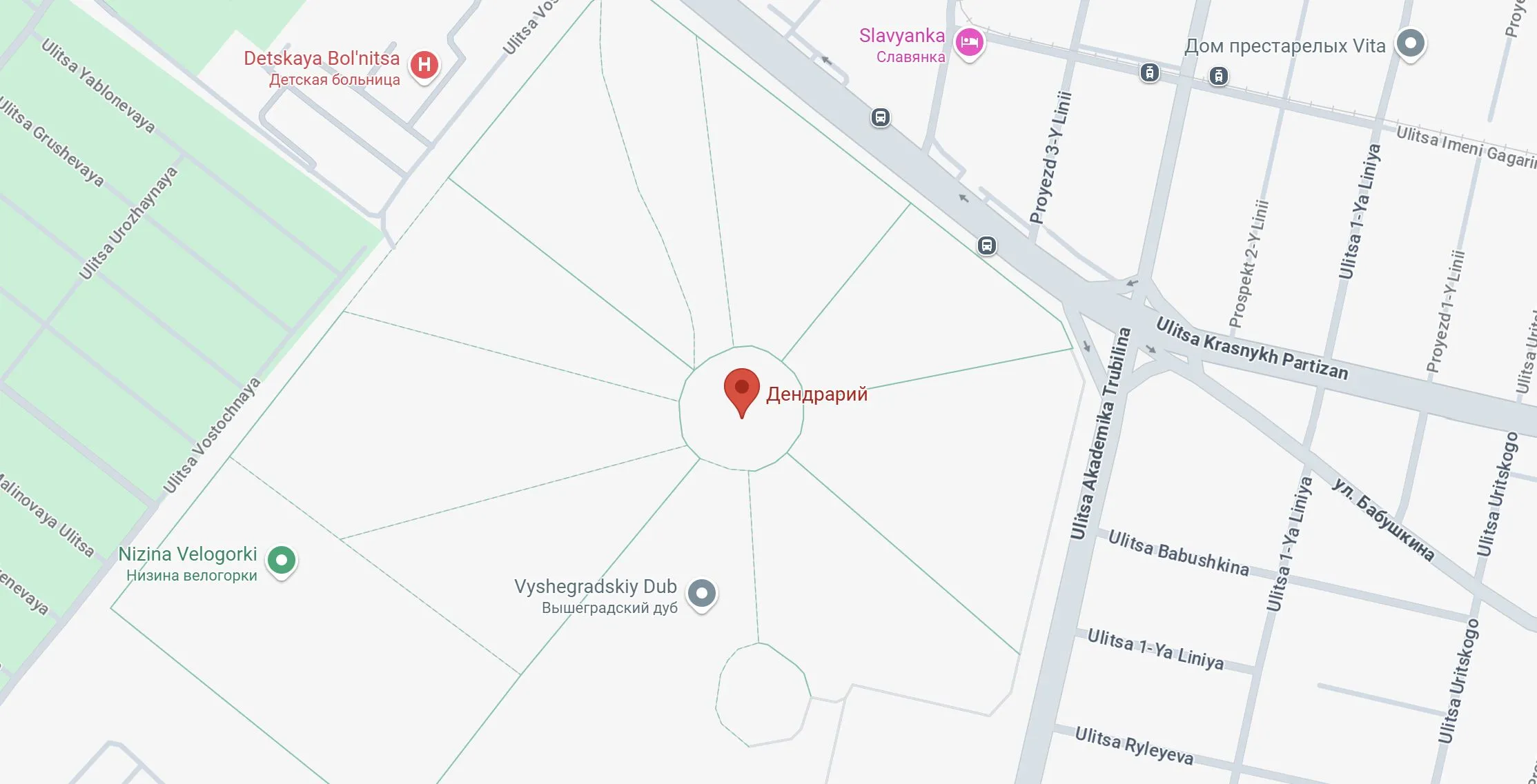i-s-kosenko-botanical-garden map