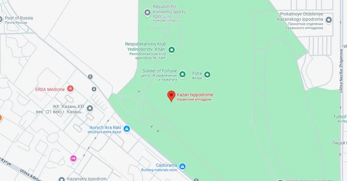 kazan-hippodrome map
