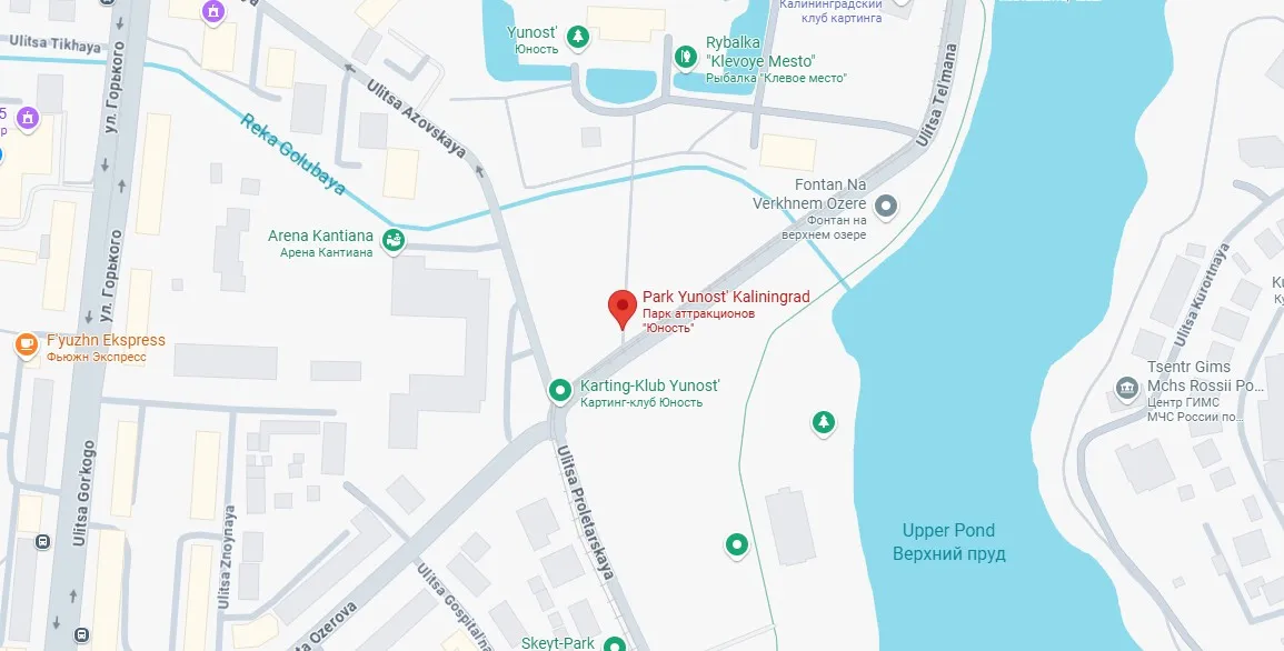 yunost-park map