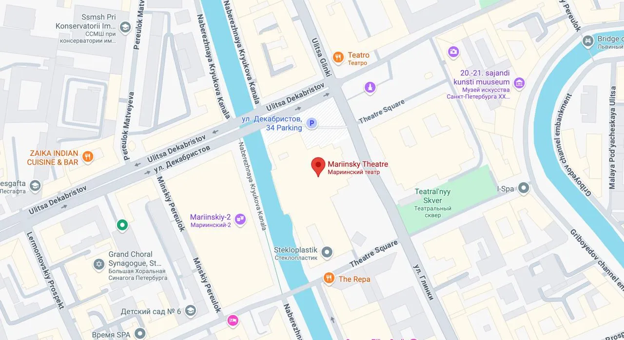 mariinsky-theatre map