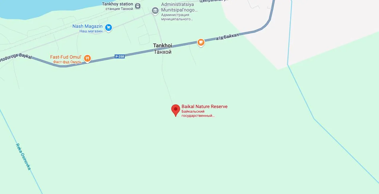 baikal-biosphere-reserve map