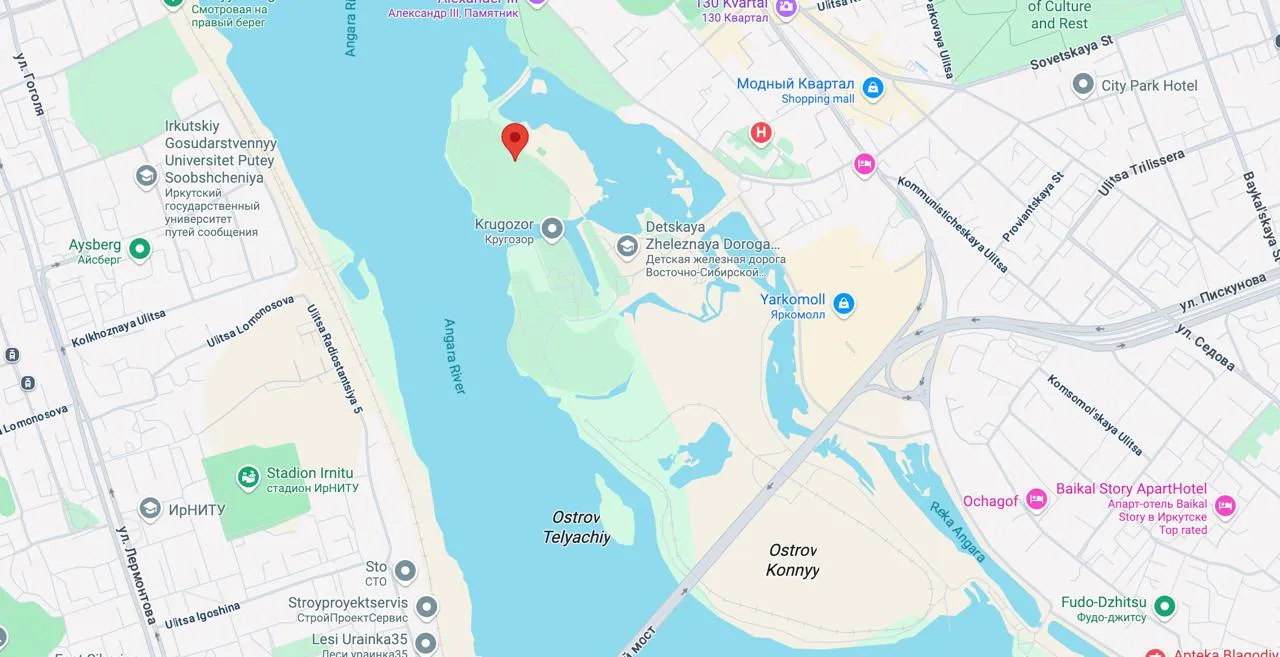 yunost-and-konny-islands map