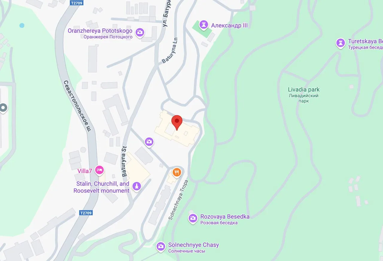 livadia-palace map