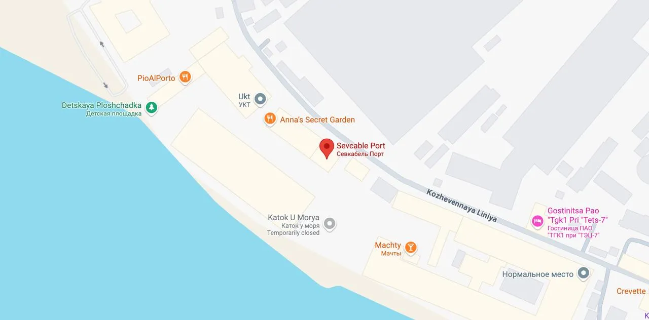 sevkabel-port-1 map