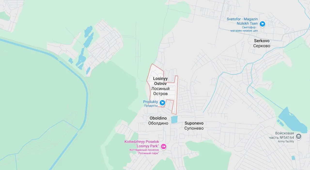 losiny-ostrov-national-park map