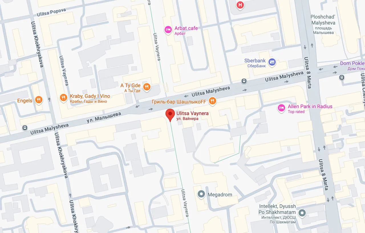 vaynera-pedestrian-street map