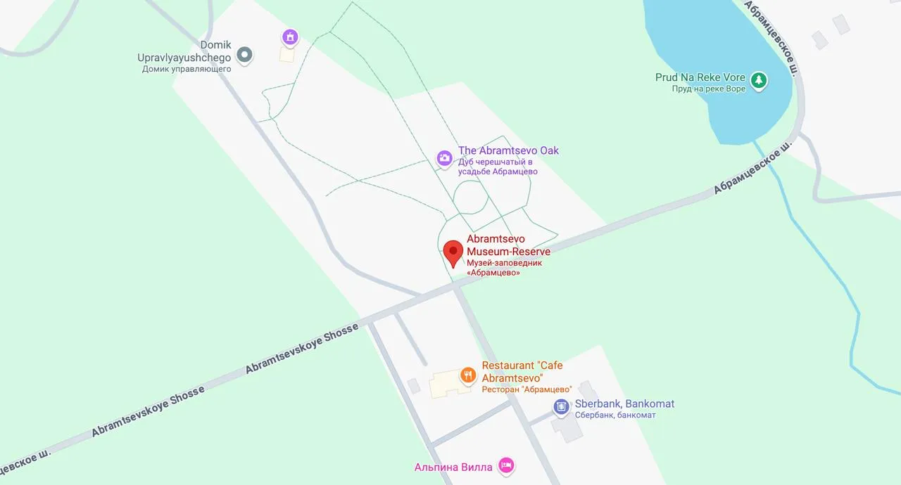 abramtsevo-estate map