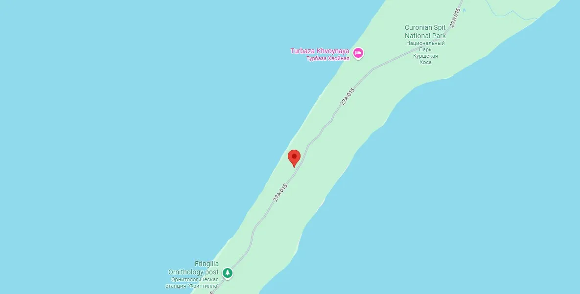 curonian-spit map