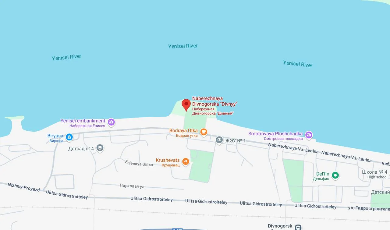 divnogorsk-embankment map