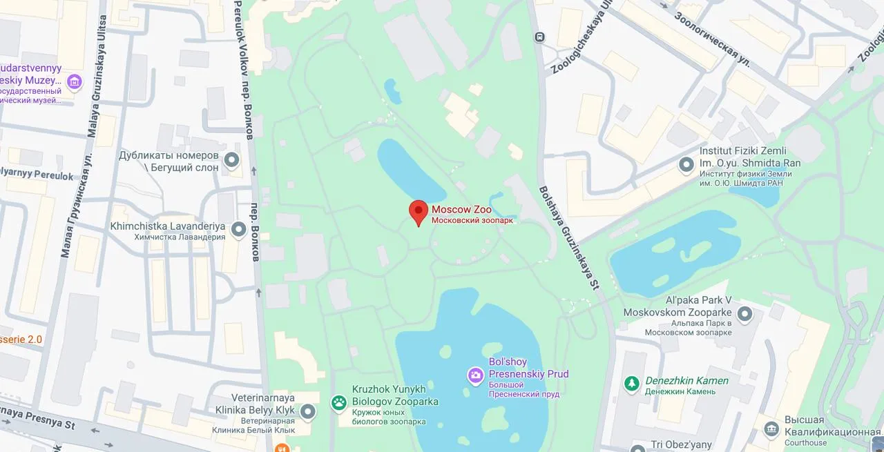 moscow-zoo map