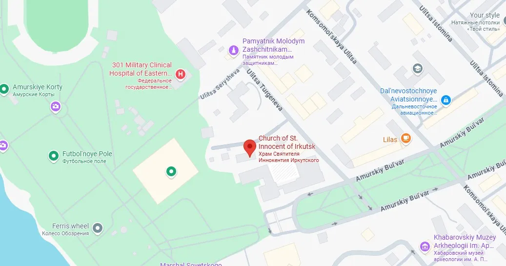 church-of-st-innocent-of-irkutsk map