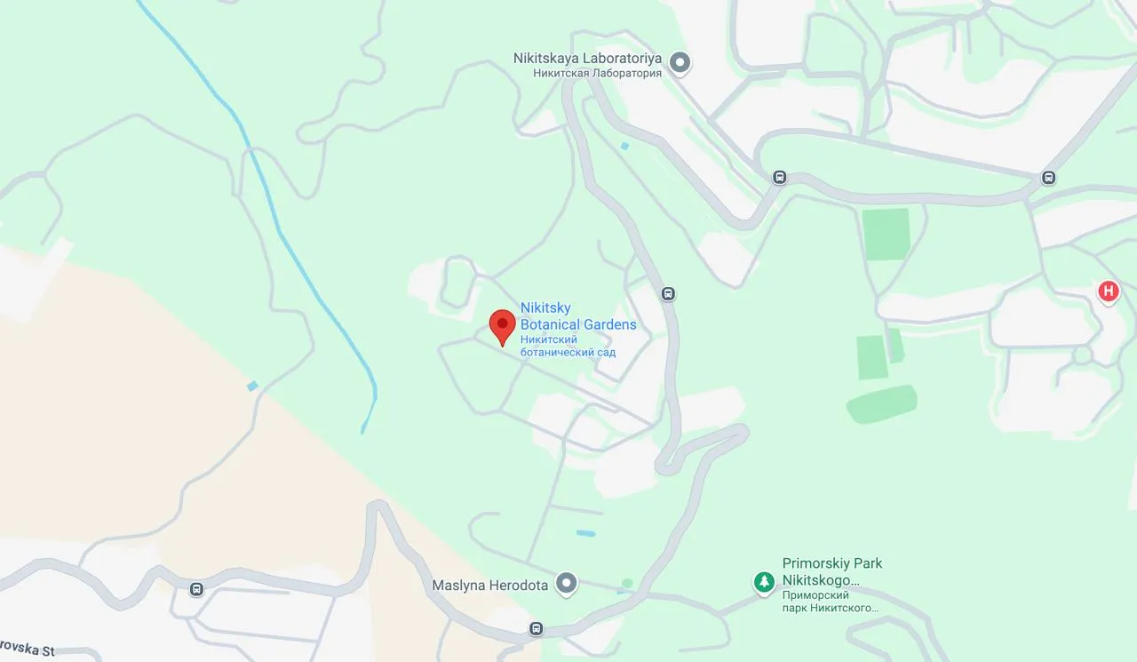 nikitsky-botanical-garden map