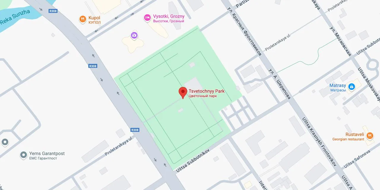 flower-park map